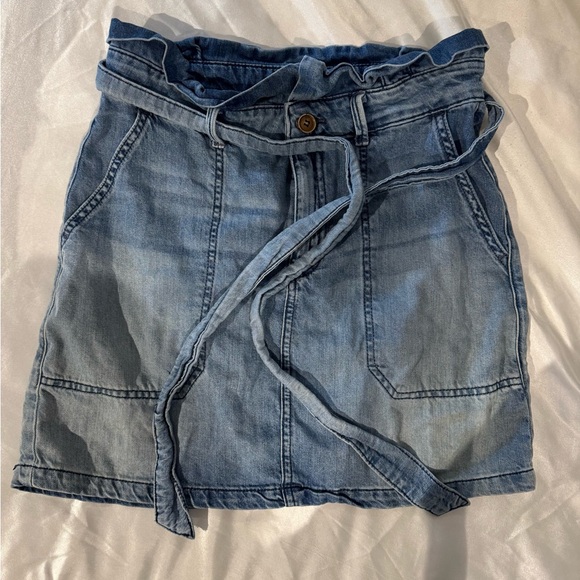Free People Denim Mini Skirt - Picture 1 of 3